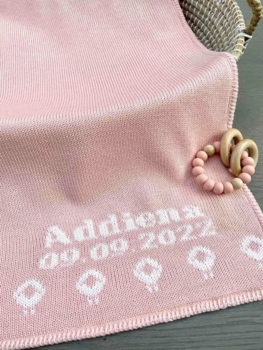 personalized sheep baby blanket
