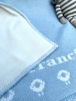 personalized sheep baby blanket