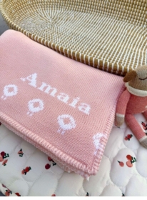 Personalized Sheep Baby Blanket