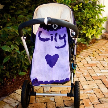Personalized Single Heart & Scalloped Edge Blanket