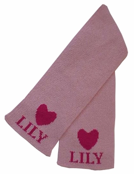 Personalized Single Heart Scarf
