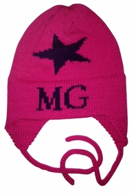 personalized single star hat with earflaps