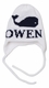 personalized single whale hat with earflaps