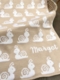 personalized snail baby blanket