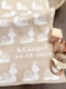 personalized snail baby blanket