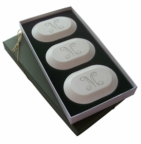 Personalized Soaps Original Trio: Single Initial