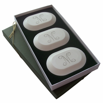 Personalized Soaps Original Trio: Single Initial