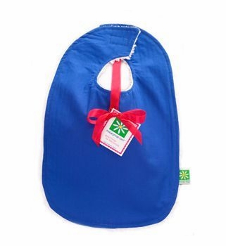 Personalized Solid Blue Bib
