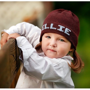 Personalized Solid Knit Boarder Hat