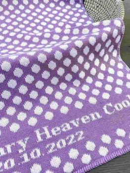 personalized spot baby blanket