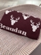 personalized stag baby blanket