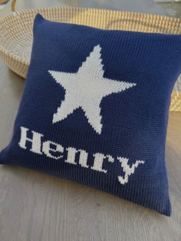 personalized star baby pillow
