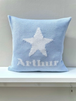 personalized star baby pillow