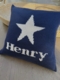 personalized star baby pillow
