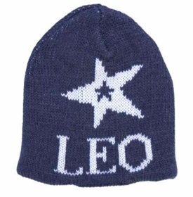 personalized star on star hat with earflaps