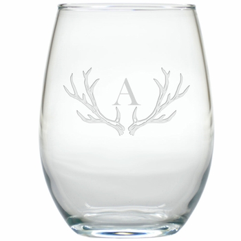 personalized stemless wedding wine glasses