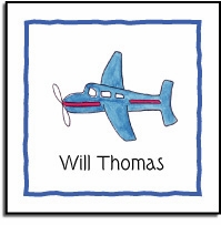 Personalized Stickers - Airplane