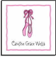 Personalized Stickers - Ballerina Girl