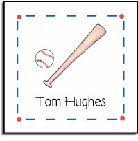 Personalized Stickers - Baseball Buff