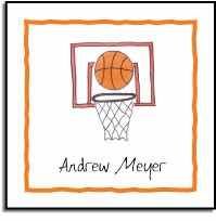Personalized Stickers - Basketball Star
