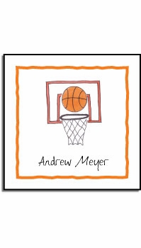 Personalized Stickers - Basketball Star