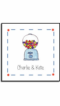 personalized stickers   bubblegum