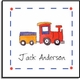 personalized stickers - choo choo