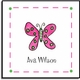 personalized stickers   flutter butterfly