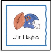 Personalized Stickers - Football Fanatic