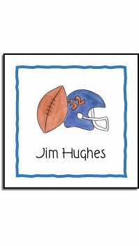 Personalized Stickers - Football Fanatic