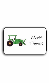 Personalized Stickers - Green Tractor