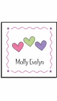 Personalized Stickers - Hearts Are Wild