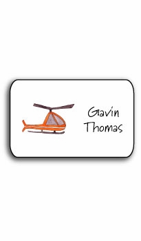 personalized stickers - helicopter