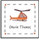 personalized stickers - helicopter