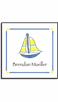 Personalized Stickers - Sailboat