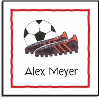Personalized Stickers - Soccer Stud