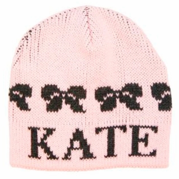 personalized string of bows hat with earflaps
