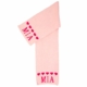 personalized string of hearts scarf