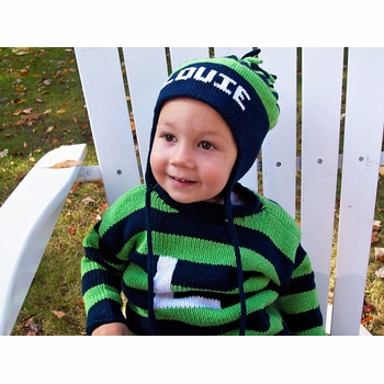 personalized stripe letter sweater  (custom colors available)