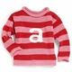 personalized stripe letter sweater  (custom colors available)