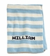 Personalized Striped Knit Blanket with Name