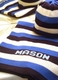 Personalized Striped Knit Blanket with Name