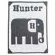 personalized stroller blanket with elephant