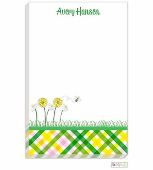 personalized - summer garden notepad