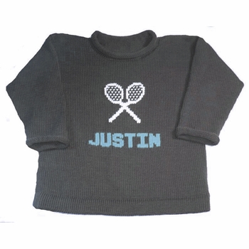 personalized tennis sweater with name