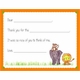 personalized thank you notes  zoo friends fill-in thank you