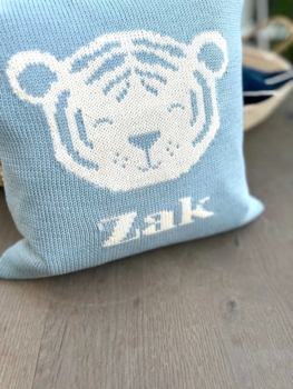 personalized tiger baby pillow