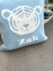 personalized tiger baby pillow