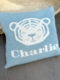 personalized tiger baby pillow