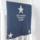 personalized triple stars baby blanket